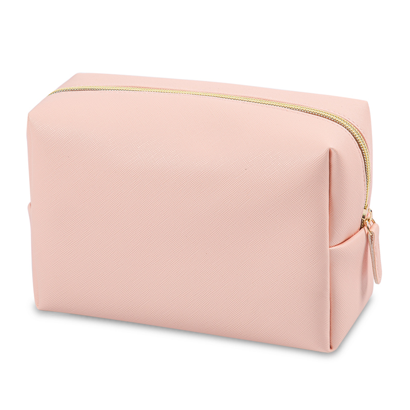 1pcs PU Leather Portable Toiletry Bags Waterproof Travel Make Up Bags for Women Small Medium Large Cosmetic Organizer Bags: SKY BLUE