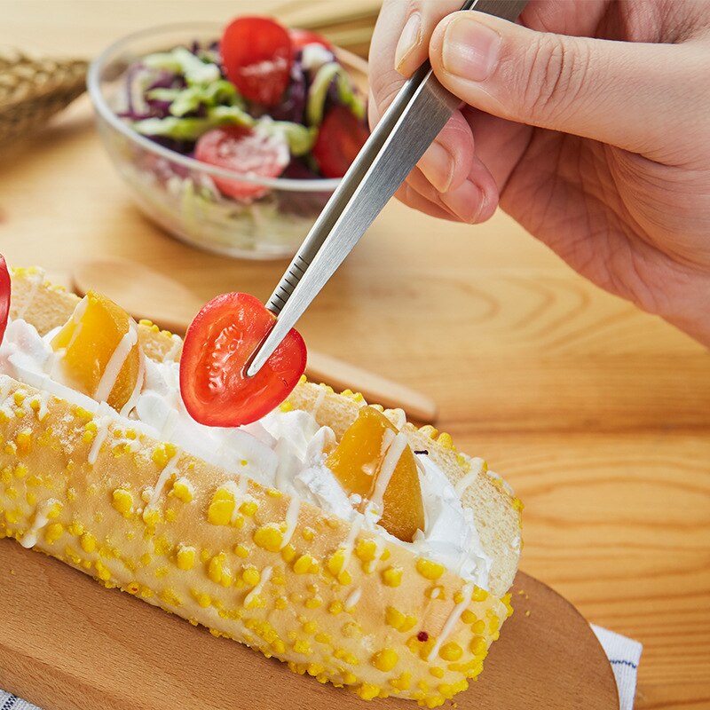 Tasting Spoon Stainless Steel 304 Tweezers Chef Dual Dishes Taste scoop Dual Function Spoon Korean cooker Spoon gadget