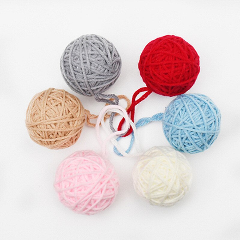2 Stks/partij Garen Ballen Vilt Kerst Ballen Veelkleurige Massaal Bal Wol Ballen Voor Diy Garland Home Decoratie Wol Bal