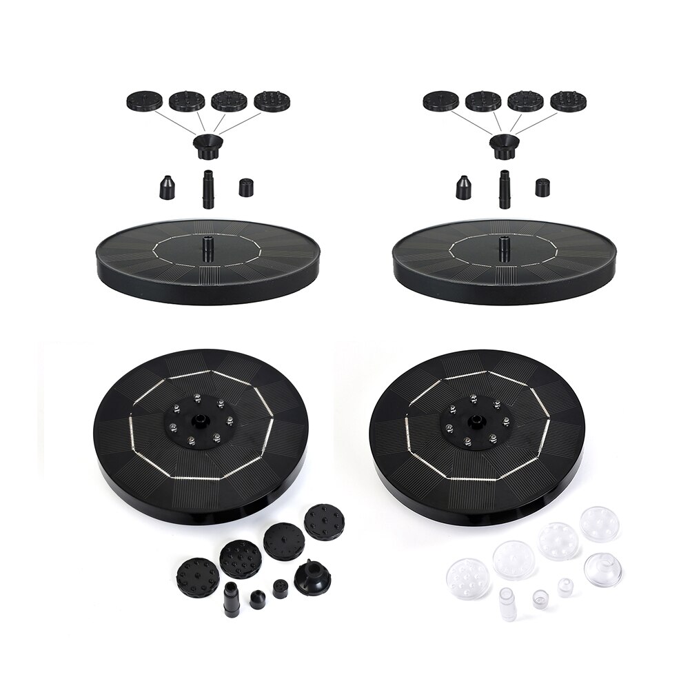 Mini Solar Water Fountain Pool Pond Waterfall Fountain Garden Decoration Outdoor Bird Bath Solar Powered Fountain Floating Water