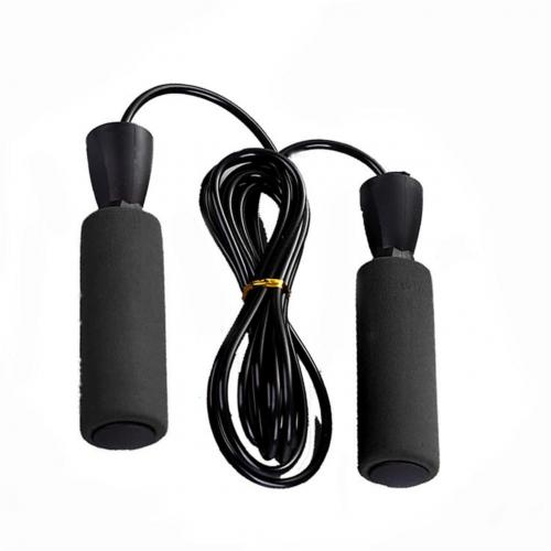 Unisex Sport Jump Rope Fitness Adjustable Fast Speed Jump Wire Skip Rope Skipping Cord for Gym Fitness Home Exercise Slim Body: black