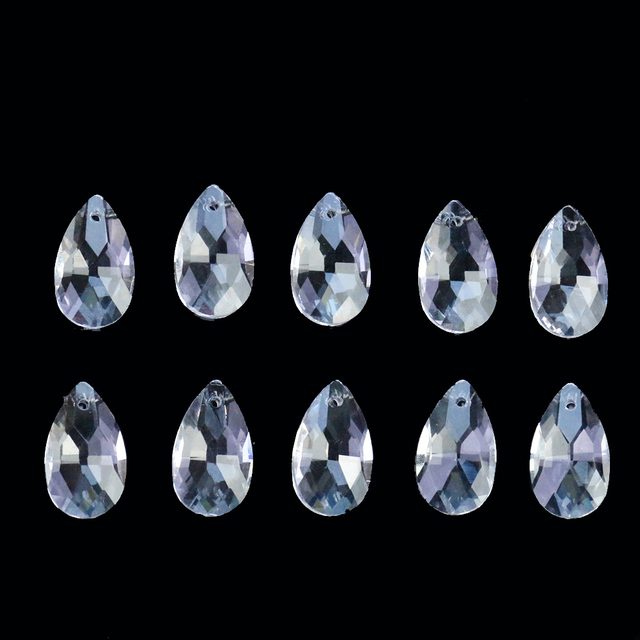 5Stck 28mm Waterdrop Kronleuchter Kristalle für Niedrige Decke Prismen Sonne Fänger Facettierte Glas Perle Vorhang Anhänger DIY Schmuck, der: klar