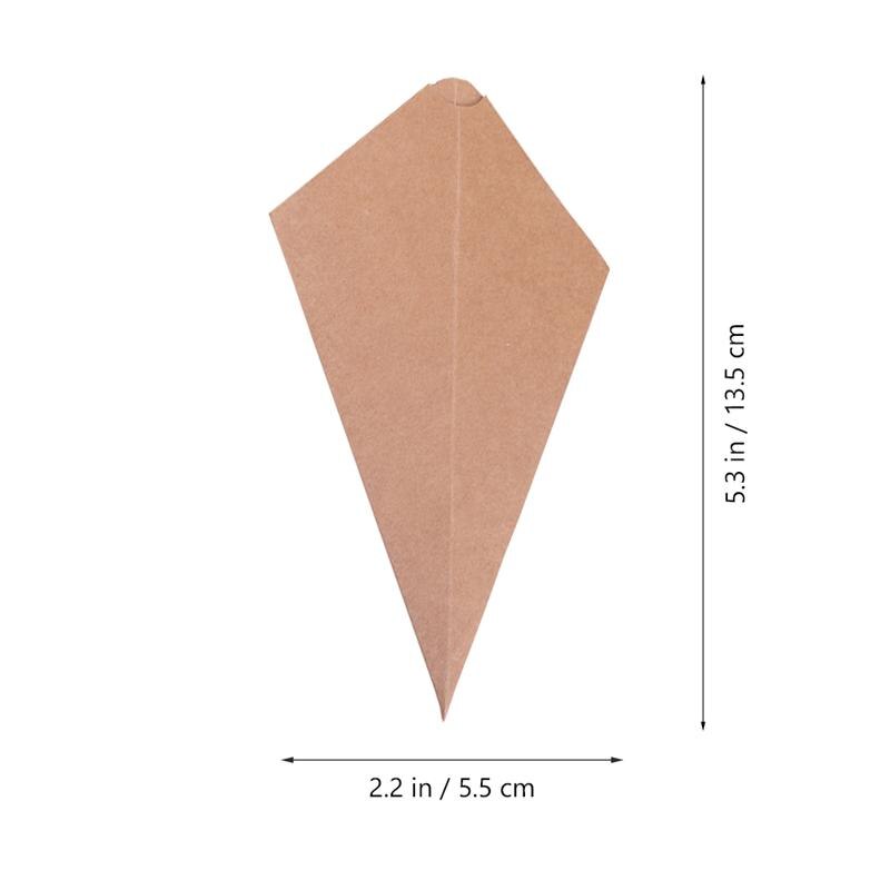 20 Pcs Portable Storage Box Kraft Paper Packing Box Biscuit Wrapping Box