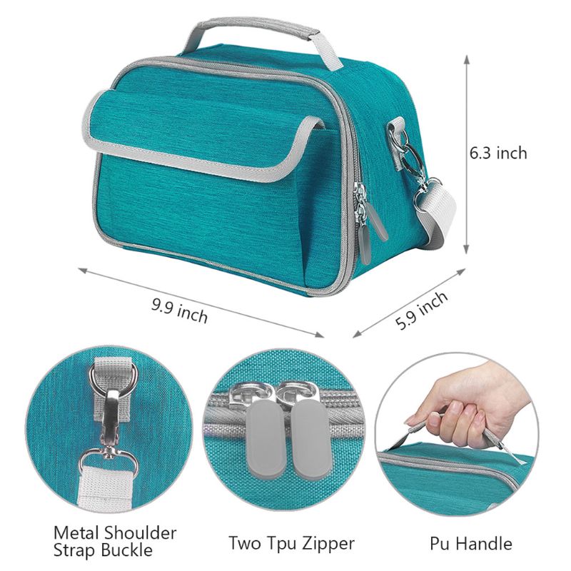 Travel Portable Handbags with Pockets Carrying Case Cover Storage Box Shulder Bag for Cricut Joy Machine and Accessories