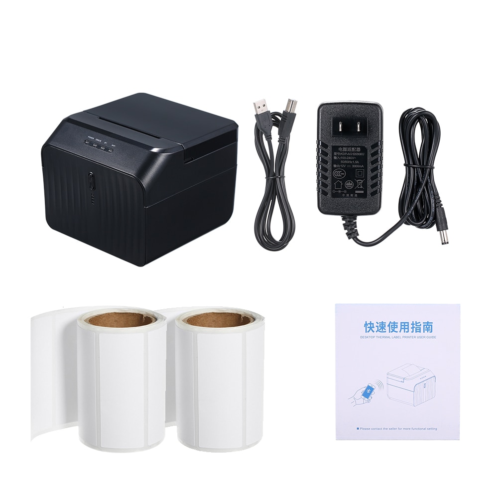 58mm Qr code sticker printer barcode printer Thermal adhesive label printer clothing label printer