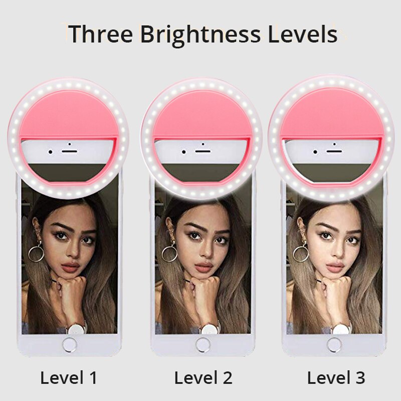 Anneau lumineux pour Autodyne avec 36 lumières Led lumière de maquillage pour téléphone avec trois niveaux de luminosité réglables égayer les Photos