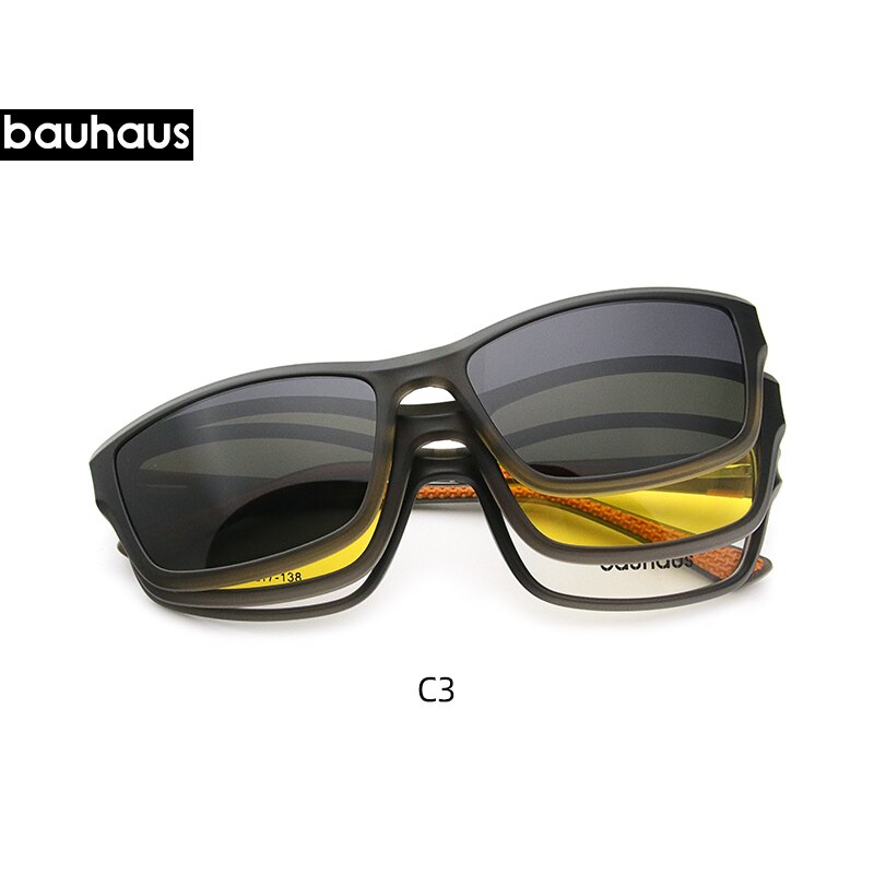 X3182 Bauhaus sport eyewear night vision magnetic sunglasses: C3
