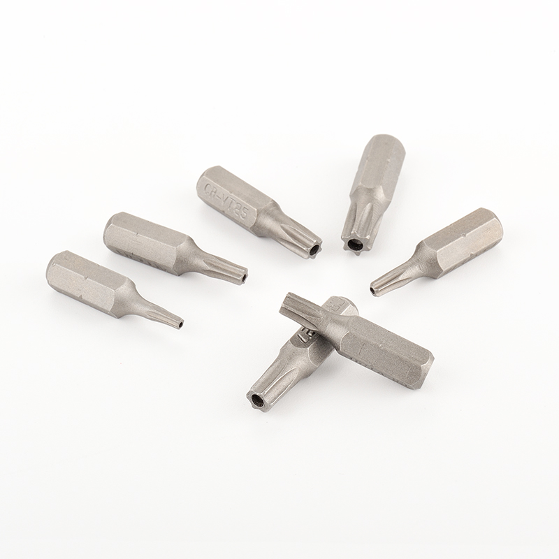 7pcs Torx Screwdriver Bits With Hole 1/4" Hex Shank T8 T10 T15 T20 T25 T27 T30 Security Electric Screwdriver Bit Set