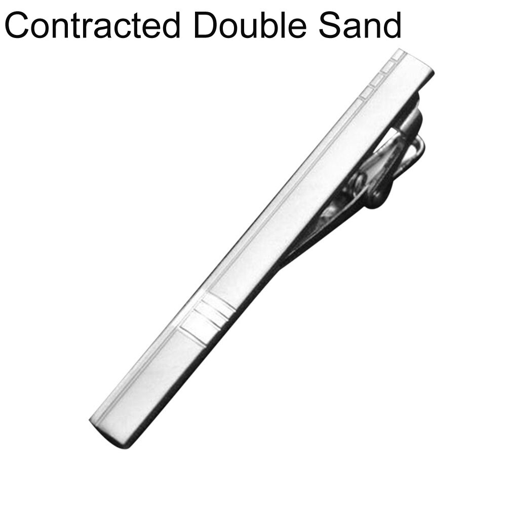 SALES! Men's Metal Simple Silver Necktie Tie Clip Clamp Pin Stickpin Business Wedding Suit 8 Style Optional