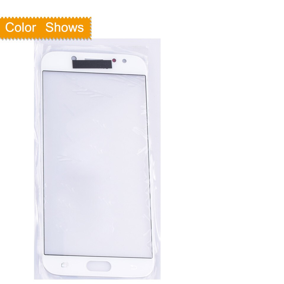 For Samsung Galaxy J7 Pro J730 J730F SM-J730F SM-J730G/DS Touch Screen Front Glass Panel TouchScreen LCD Outer Lens j7: white no gift