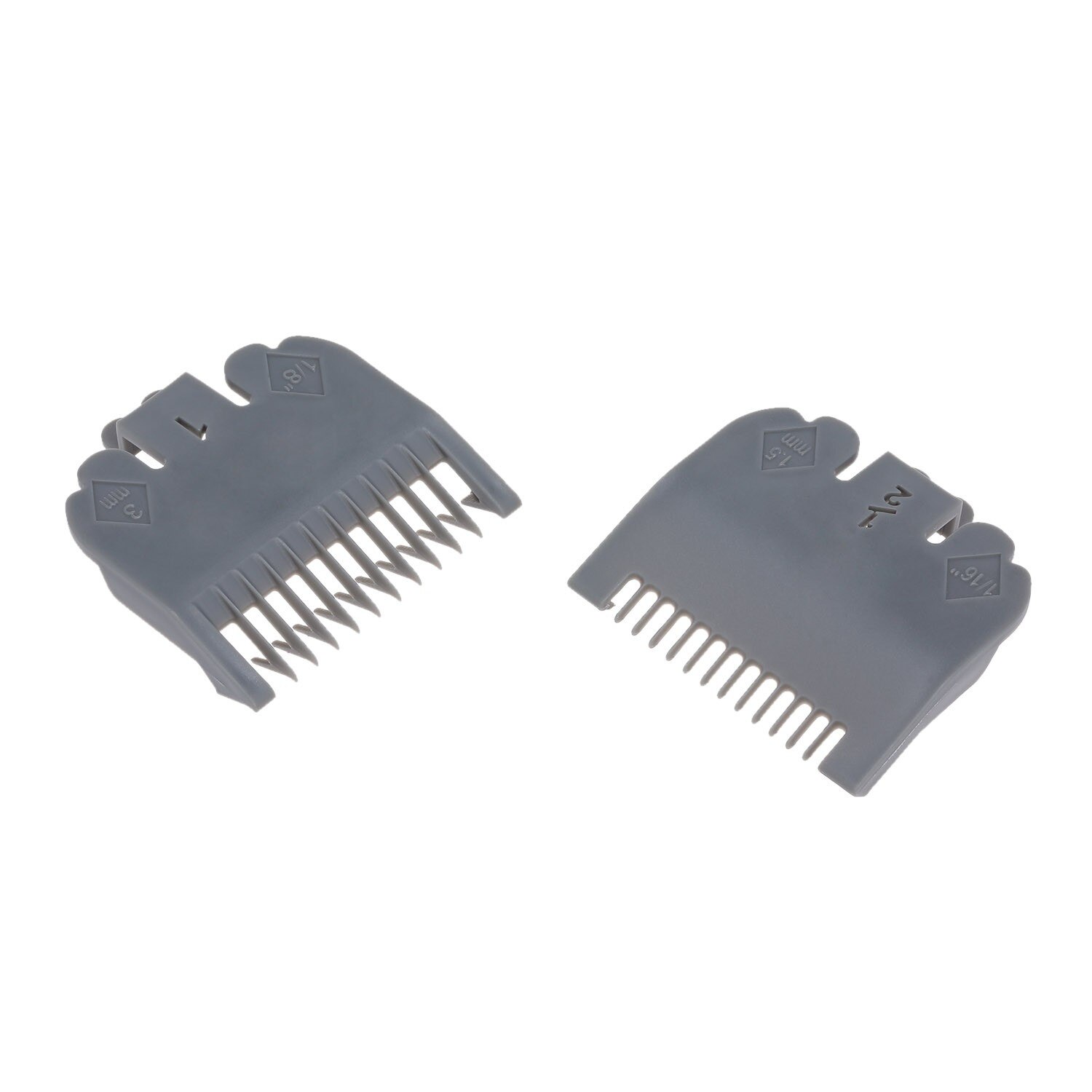 Conjunto de Peine de guía de corte, herramienta de peluquería de 1,5mm y 3mm, conjunto de Peine de límite colorido, Compatible con cortadora de pelo eléctrica WAHL, Uds.: Blanco
