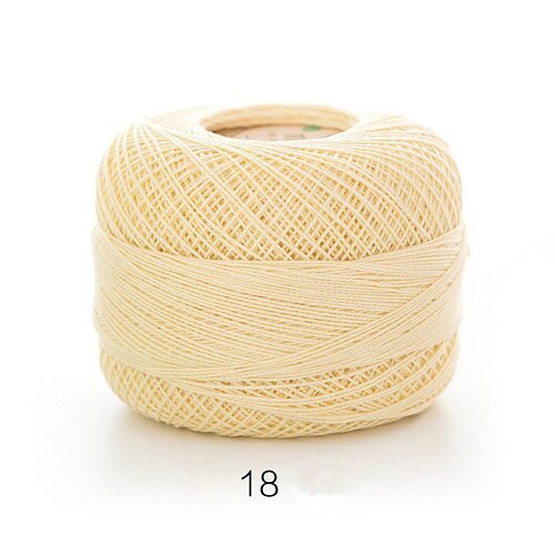 50g/Pc Cotton 0.8mm 20 Colors Lace Crochet Yarn By 1.5mm Crochet Hooks Hand-Knitted Baby Silk Thin Yarn For Knitting DIY Crafts: 18