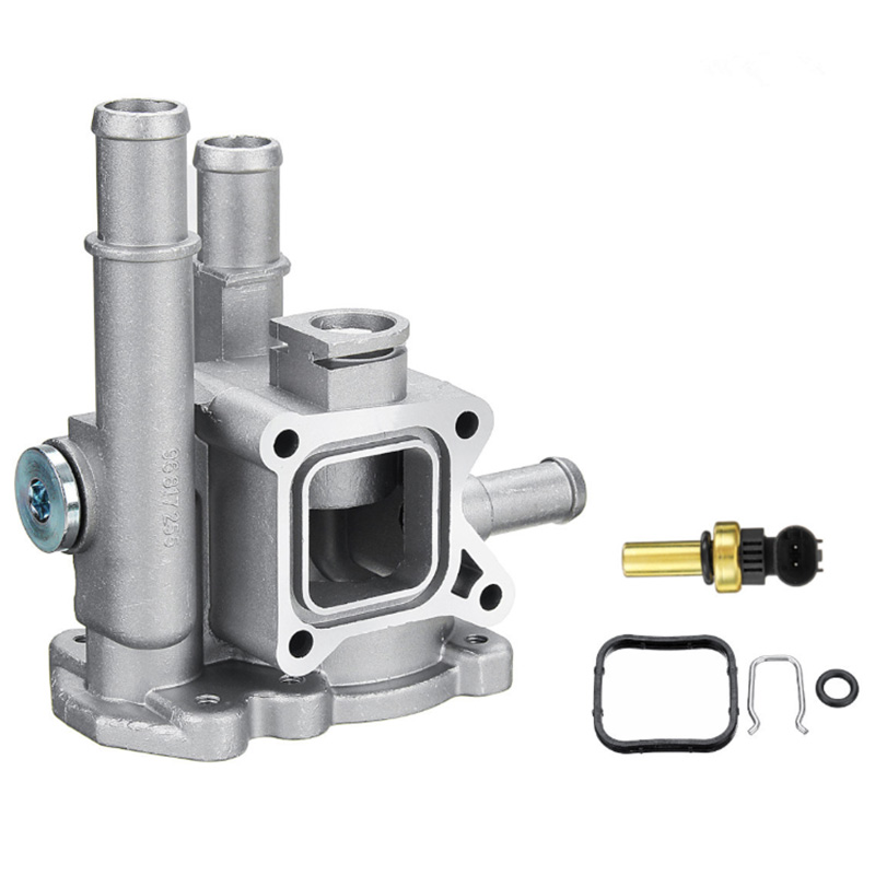 Aluminium termostathus kåpa 96984103 96817255 för chevrolet chevy för cruze aveo orlando för opel astra zafira signum moka