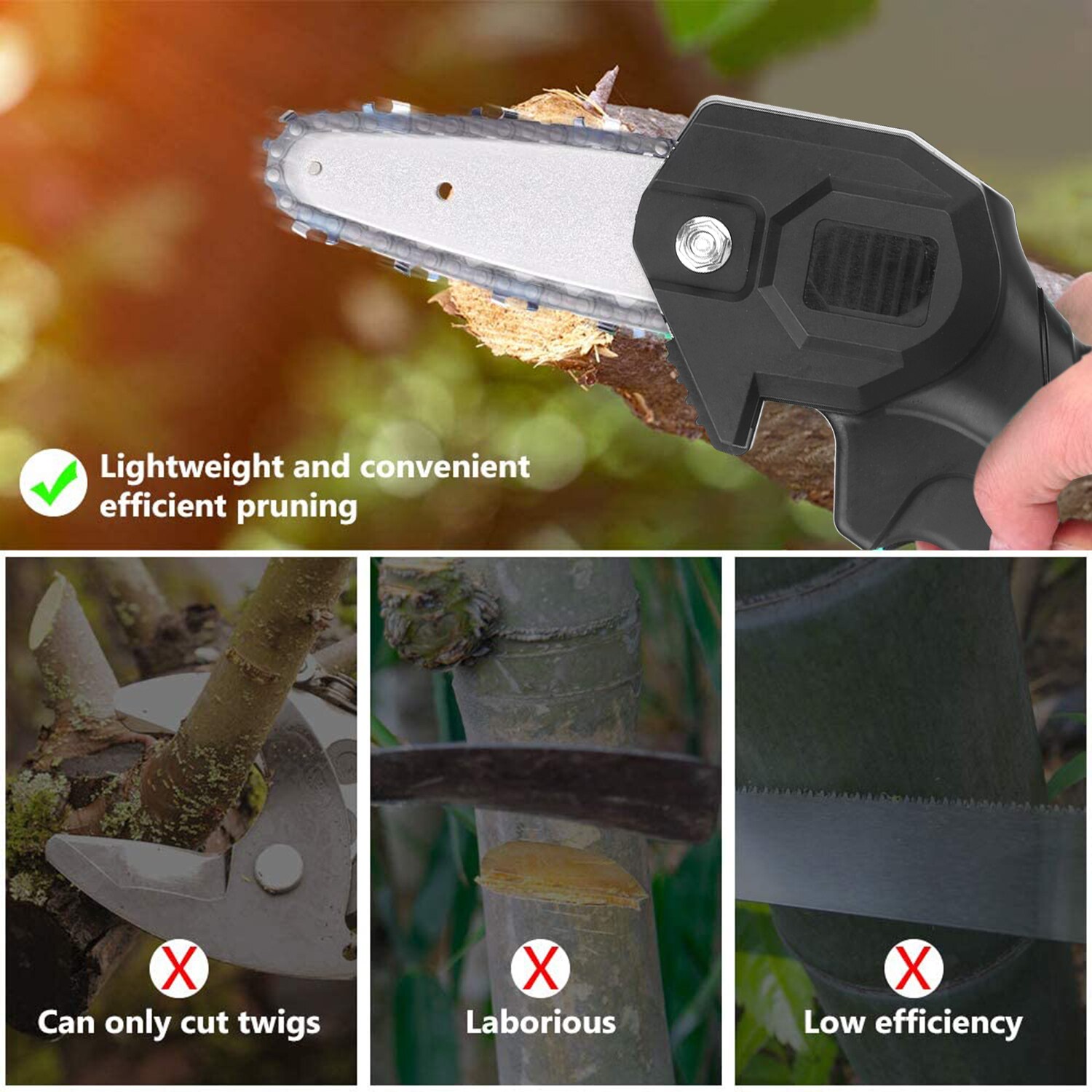 Portable electric pruning deals saw