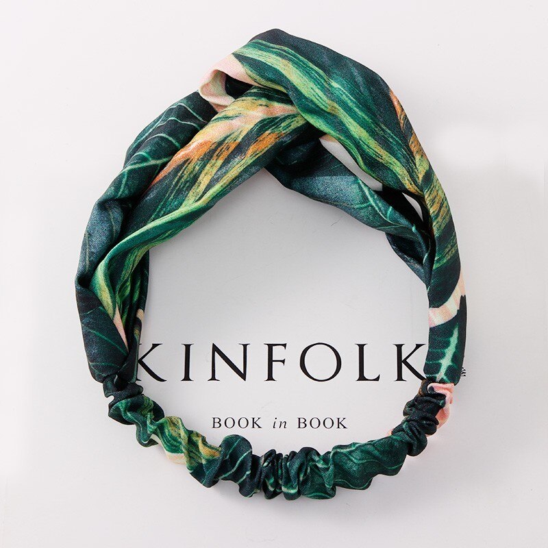 1/2 st baby turban blommigt pannband flicka rosetter blomma mamma och dotter tryckta pannband knytknut kanin öra hårband: 1 st endast för mamma b