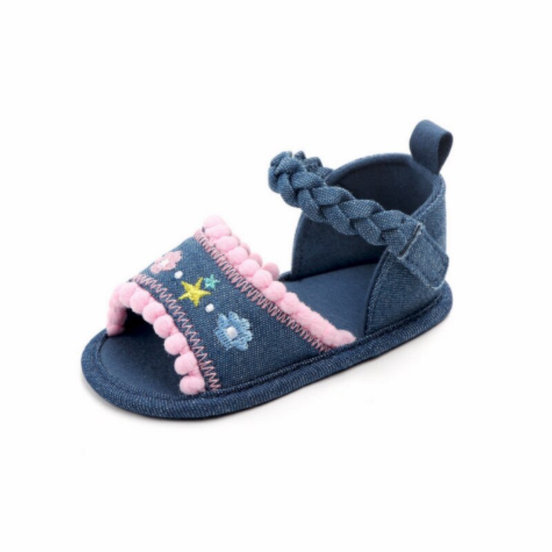 Focusnorm Baby Mädchen Rüschen Blume Schuhe Sandles Sommer Schuhe Kleinkind Prewalker