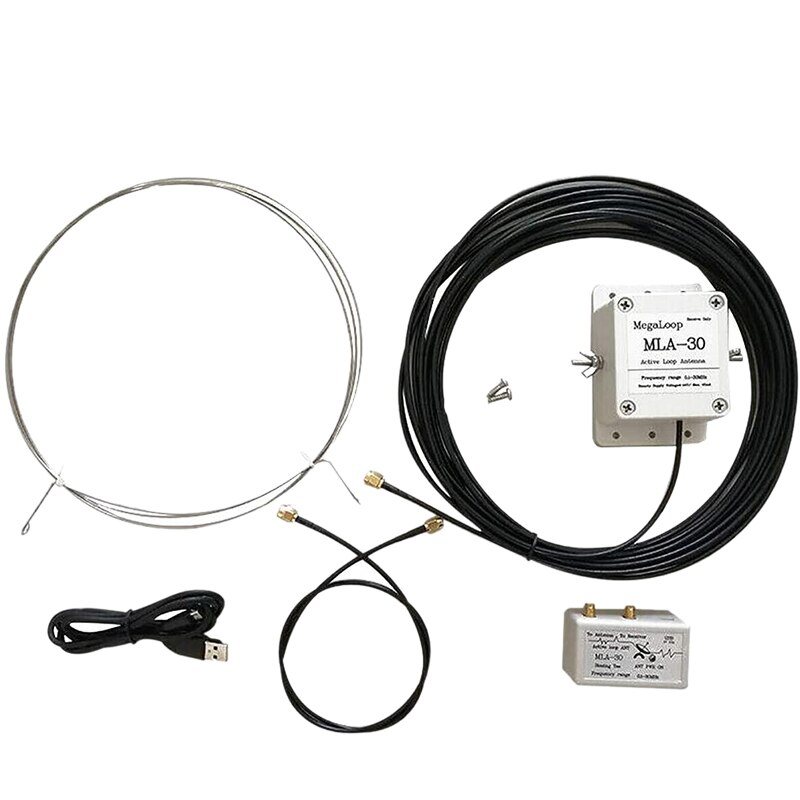 MLA-30 Loop Antenna Active Receiving Antenna 100KHz - 30MHz for Short Wave Radio