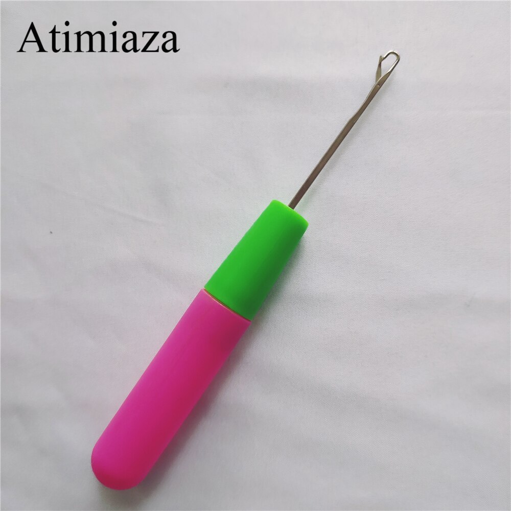 Plastic Knitting and Crochet Needles for Jumbo Braiding Twist Hair 15Cm/6Inch Pulling Needle Plastic Wig Needle Crochet Hook