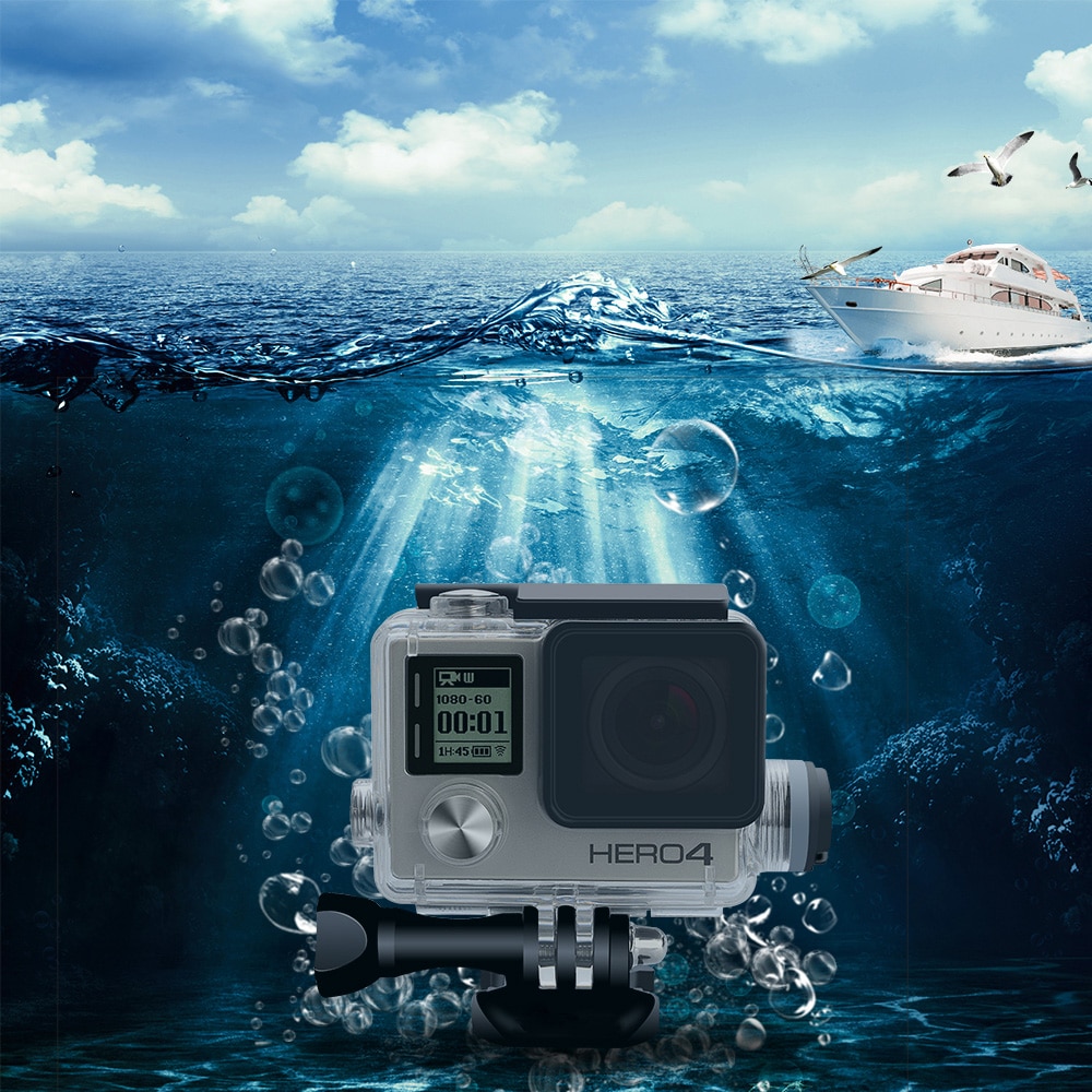 Carcasa subacuática TUYU carcasa impermeable para SJCAM SJ4000/SJ7000 C4 C30 W8 W9 H9 accesorios cámara de acción con Cable de carga