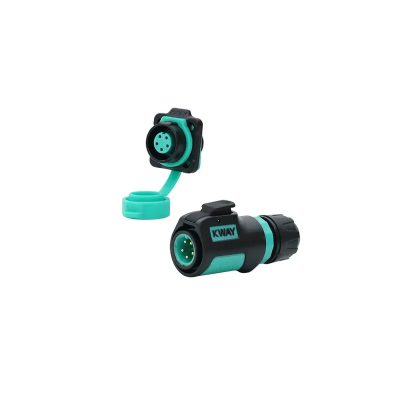 KWAY K12 Male Plug Female Socket IP68 Bulkhead M12 2 3 4 5 6 7 8 Pin Waterproof Electrical Connector Energy Scooter Charger: MULTI