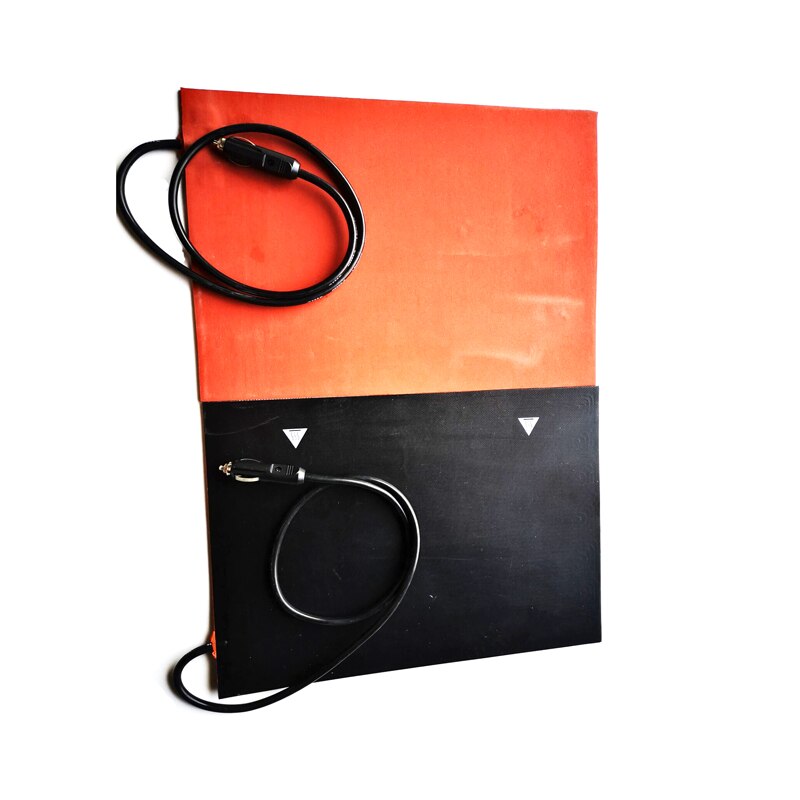 300*400*4.5mm 12v 100w Silicone pizza bag Heater 1000mm lead wire with car plug