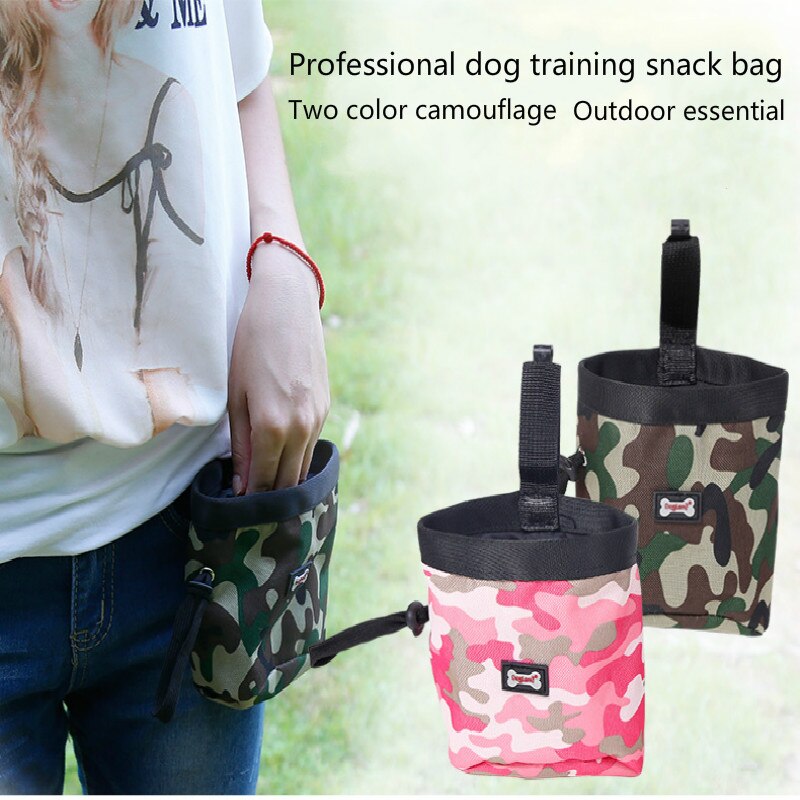 Camouflage Pet Training Tas Huisdier Vuilnis Outdoor Snack Tas Multifunctionele Hond Wandelen Tas