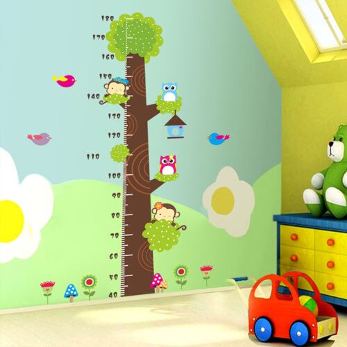 60 x 90 cm groeimeter voor kinderen, muursticker voor de kinderkamer