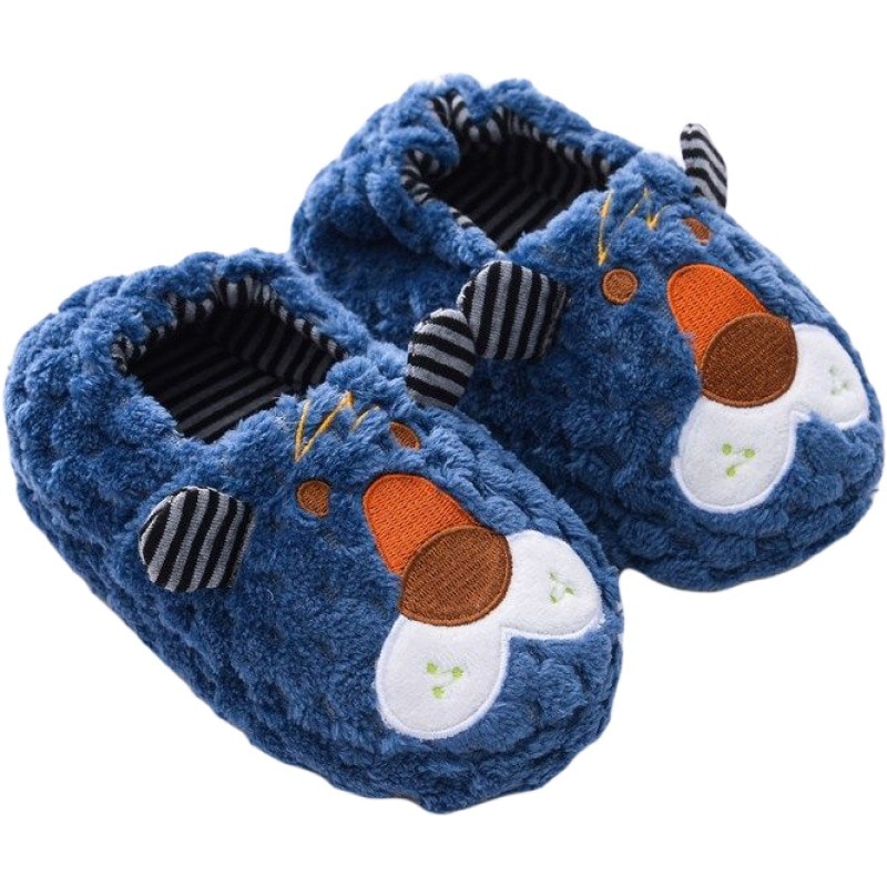 Lemonkid Kinderen Winter Slippers Leuke Cartoon Leeuw Warme Platte Slipper Kids Jongens Meisjes Thuis Non-Slip Schoenen Zachte Zool slippers