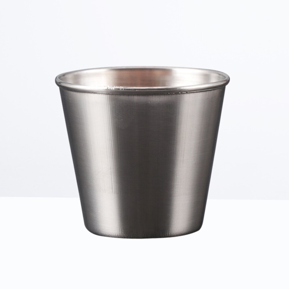 50ml pojemniki na sos ze stali nierdzewnej pojemnik na sos wielokrotnego użytku z pojemnikiem na sos robić domu w restauracji (mały rozmiar)