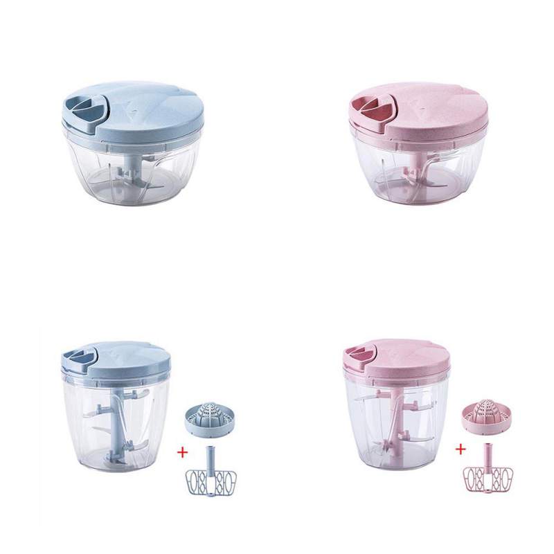 Huishoudelijke Hand-Held Vleesmolen Ei Mixer Cutter Groente Sectie Machine Voor Keuken Hakken Tool