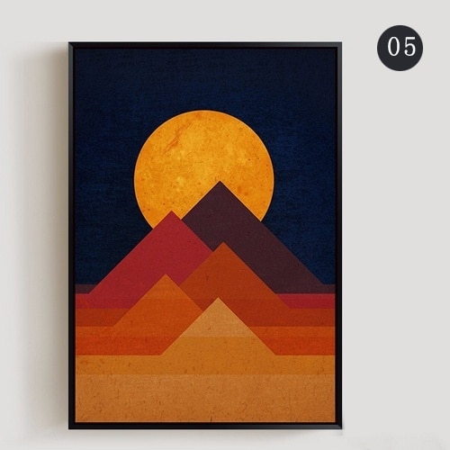 Nordisk 30 x 40cm væg kunst abstrakt lærred maleri plakat stue akvarel børnehave