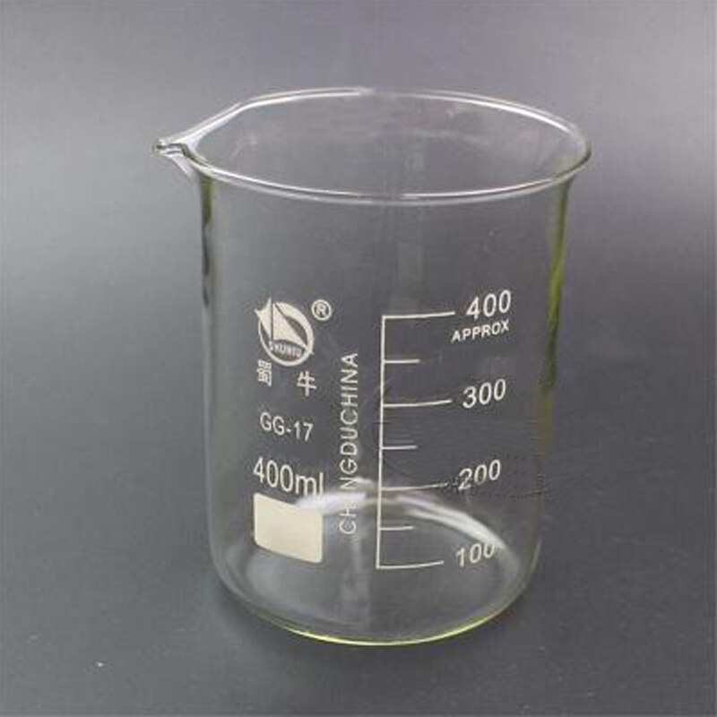 10 pieces/pack 400mL lab Glass Beaker GG-17 Borosilicate 3.3 Glass Beaker Chemistry Laboratory Equipment