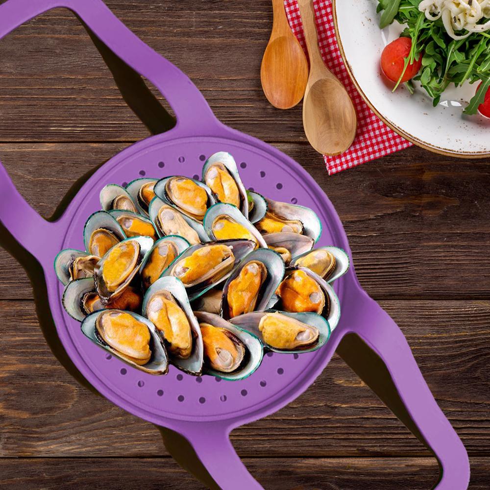 Pressure Cooker Sling Steamer Silicone Bakeware Lifter Instant Pot Accessories for 6 Qt/8 Qt Anti-scalding Egg Steamer Rack