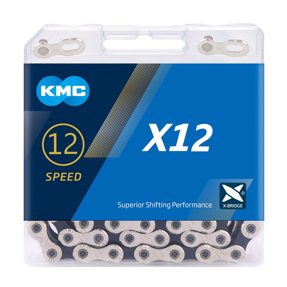 KMC Original Z8.3 X8 X9 Z9 X10 X11 X11EL X12 Chains 116 118 126L Link MTB Bicycle Chain 6 7 8 9 10 11 12 Speed Chain Cutter Tool: X12 Silver Black