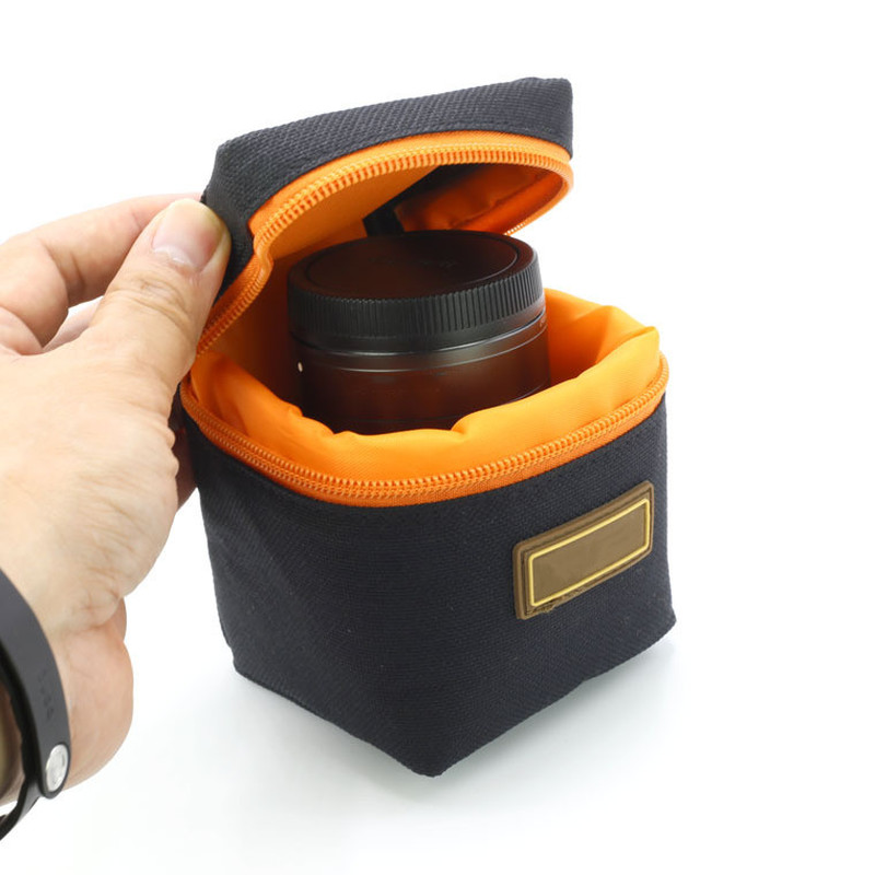 1 Pcs 7 Mm Dikke Gewatteerde Camera Lens Tas Schokbestendig Duurzaam Soft Camera Lens Beschermhoes Bag Case Voor Dslr camera Lens