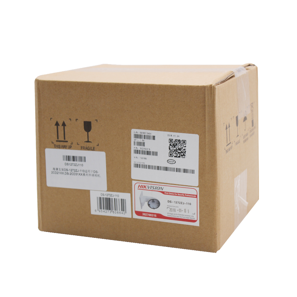 CCTV Camera Support DS-1272ZJ-110 Aluminum Alloy Wall Mount Bracket for Dome Camera DS-2CD2185FWD-IS