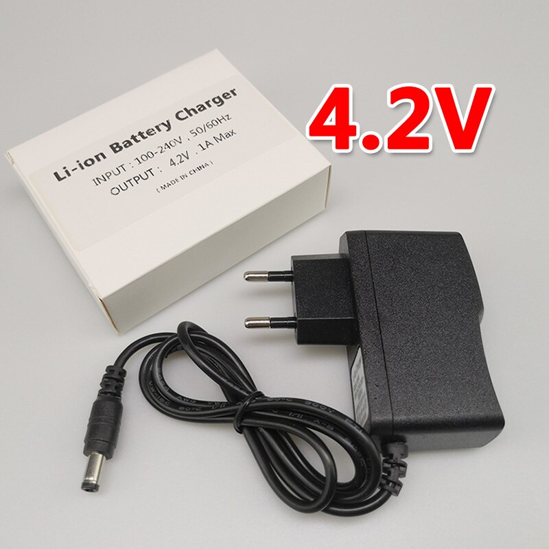 Universal 3.7V 4.2V 7.4V 8.4V 12V 12.6V 1A 18650 Lithium Battery Charger for Electric Toys Tools LED Lights Rechargeable Li-ion: 4.2V / EU