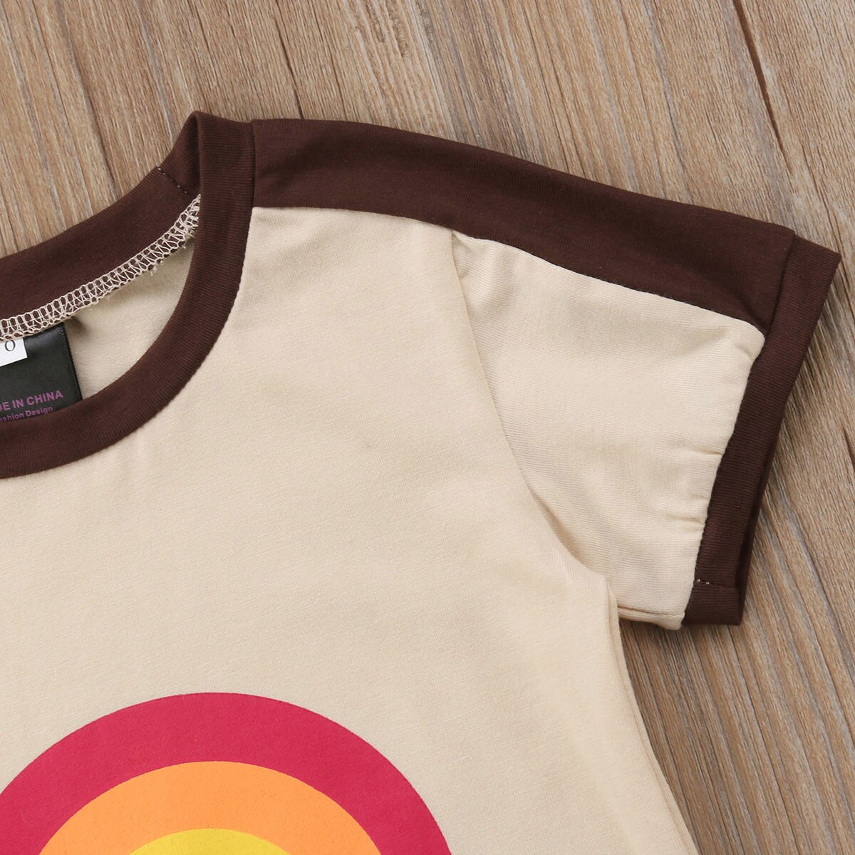 Baby zomerkleding kinderen baby jongens meisjes kleding korte mouwen t-shirt kind peuter regenboog topjes t-shirts 1-6t