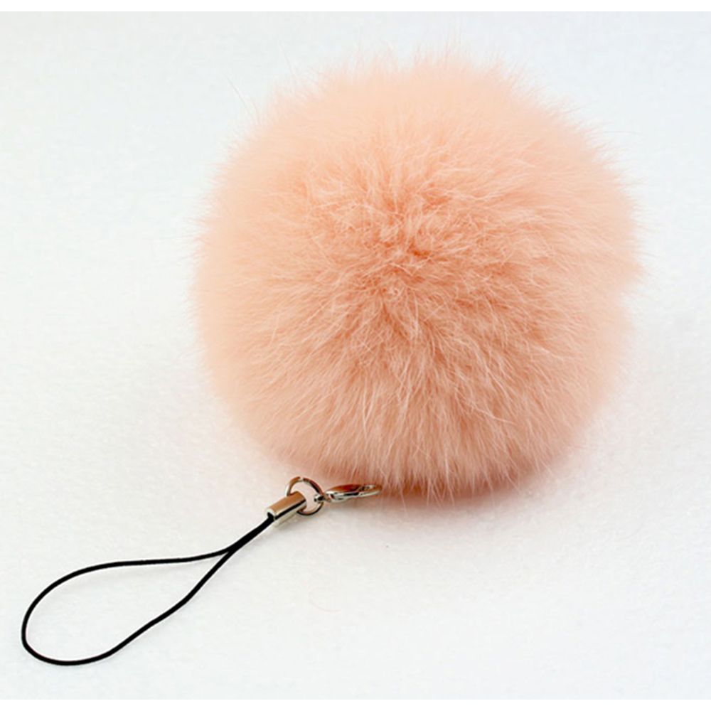 ISKYBOB brelok z futrzanym pomponem prawdziwy królik brelok z futrzaną kulką futro brelok Porte klucz wiolinowy Llaveros do torby wisiorek do torby akcesoria