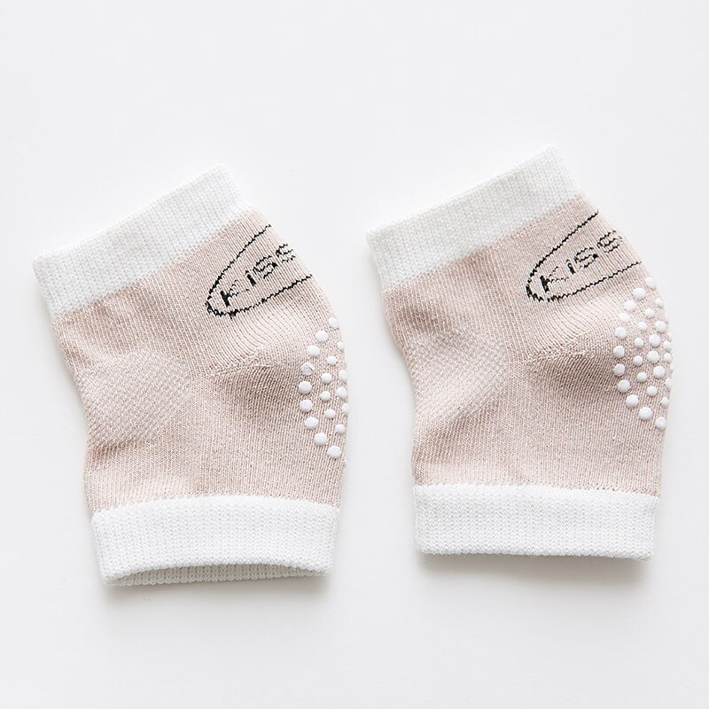 Kind Knie Protector Veiligheid Baby Been Cover Antislip Lijm Knie Pad Leren Lopen Beenwarmers Voor Jongens en Meisjes: khaki