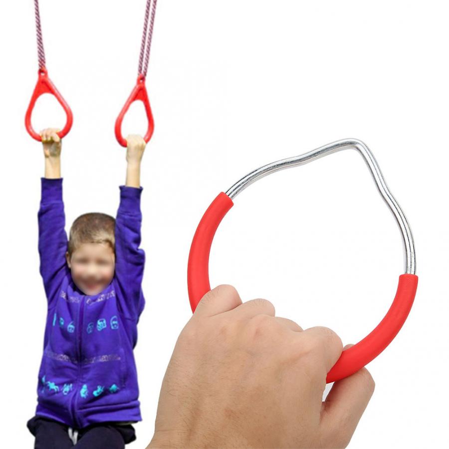 Anillos de gimnasia para niños, 80 KG, anillo de gimnasia portátil para niños, equipo de entrenamiento de Fitness para interiores y exteriores