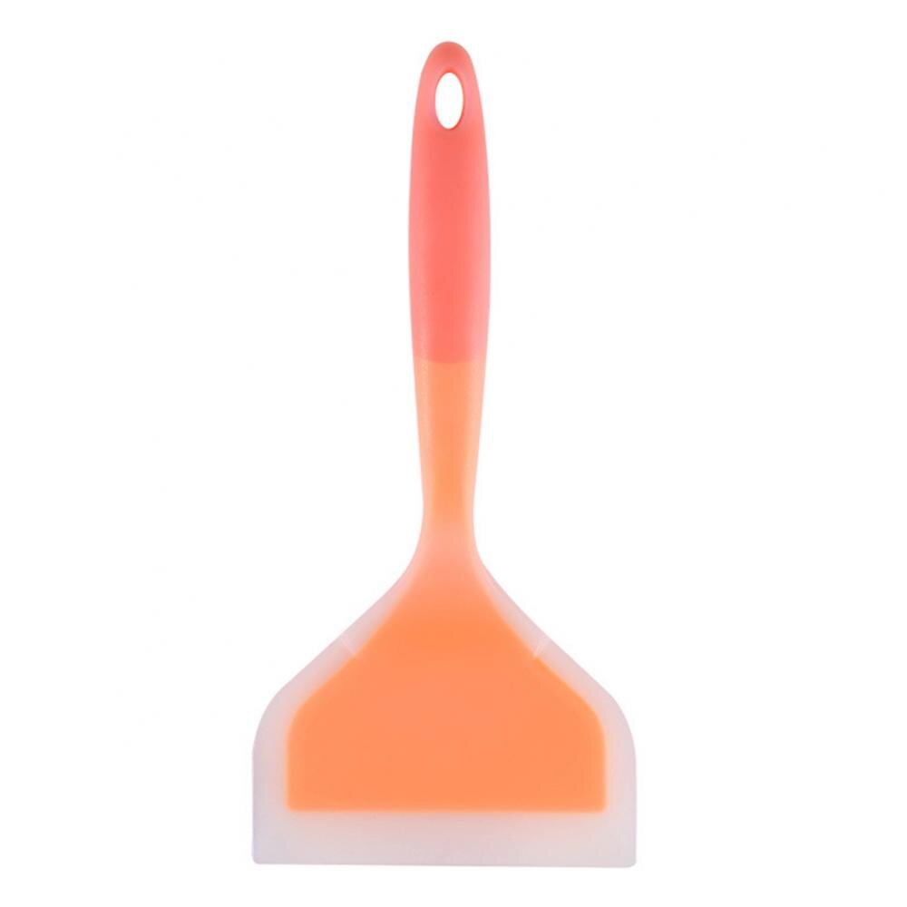 1pc Non-stick Silicone Cooking Spatula Kitchen Cake Baking Scraper Kitchen Cookware Home Cooking Utensils Cooking Utensils: Orange