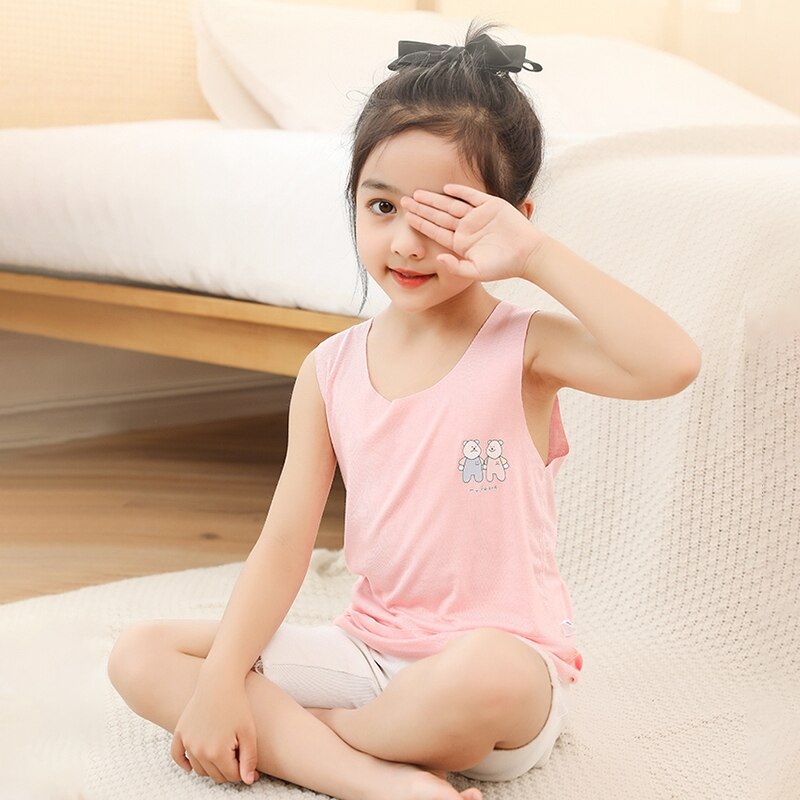 Baby Jungen Mädchen T-shirt Kinder Sommer Weste Top Ärmel Modal Baby T Kleinkind Leibchen Atmungs Tank Shirt Kid Kleidung