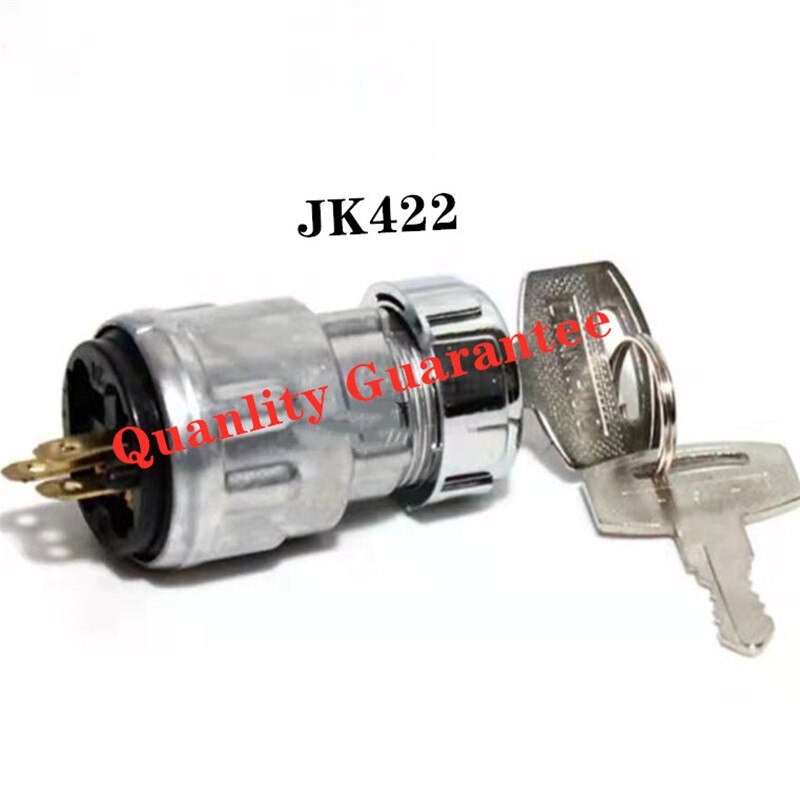 JK422 key switch car start ignition switch forklift electric door lock preheat switch