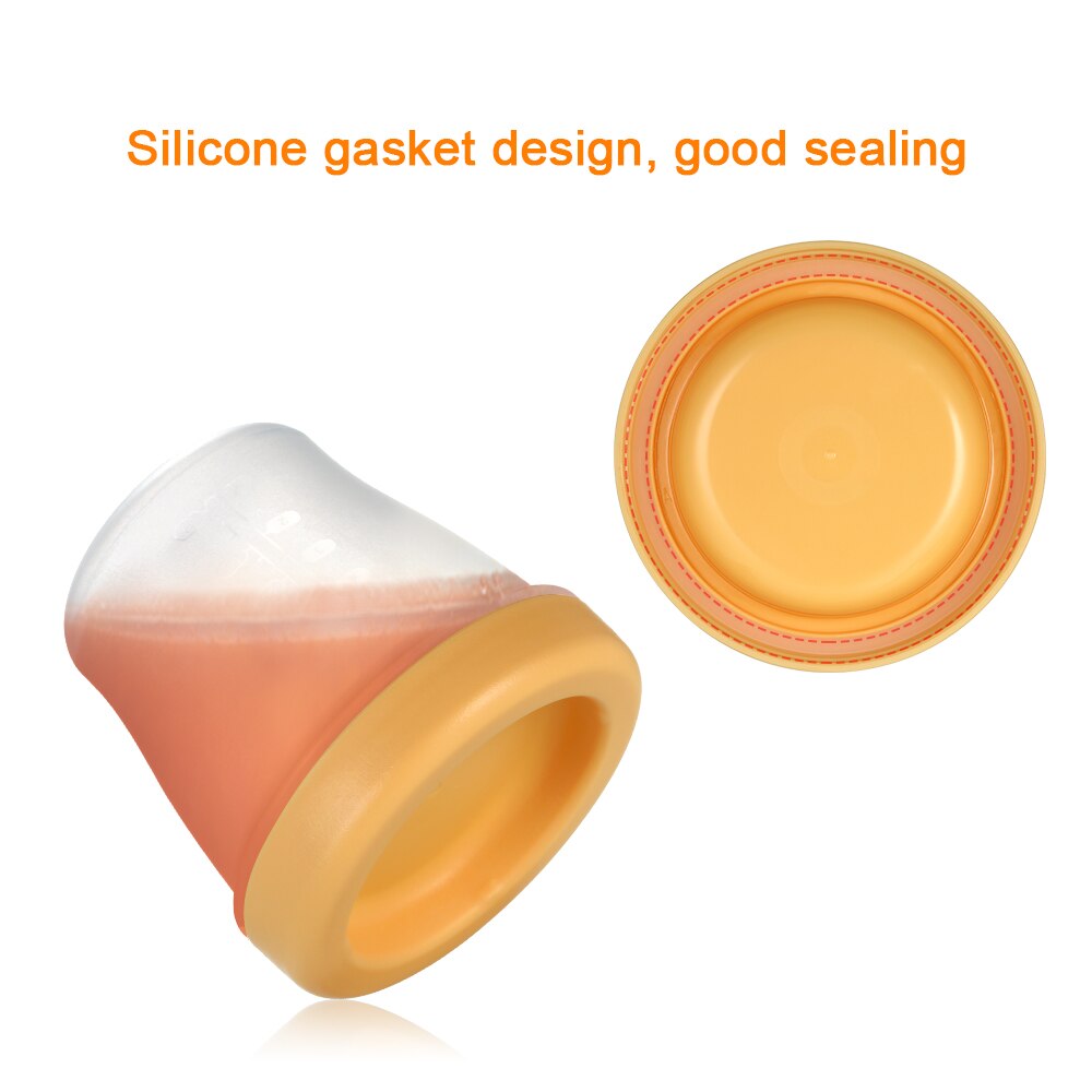 2 uds bebé contenedores de alimentos 150ml BPA-libre caja reutilizable apilable congelador tazas de almacenaje con tapa para comida de bebé leche de jugo para los niños