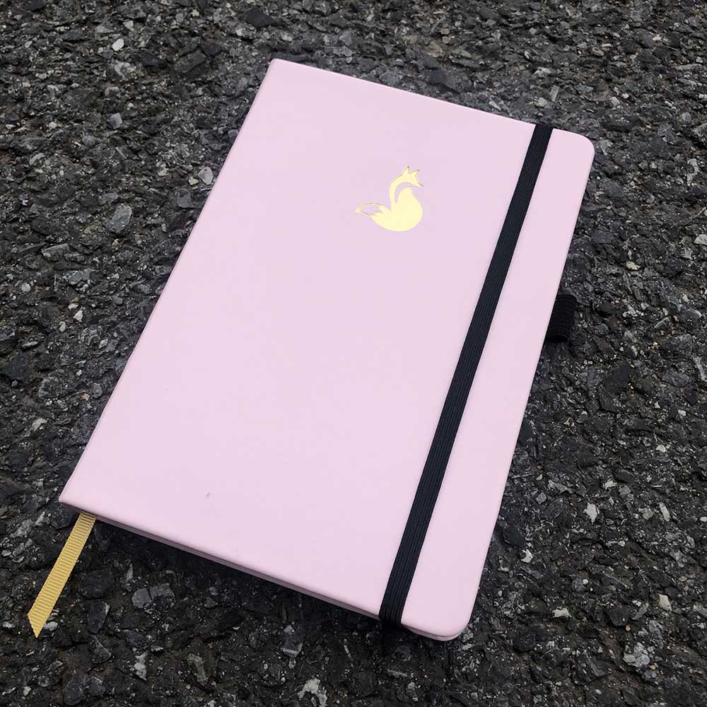 Dot Grid Journal notebook 5.6 X 8 inch Hardcover Faux PU Leather, sketchbook for ideas: PINK