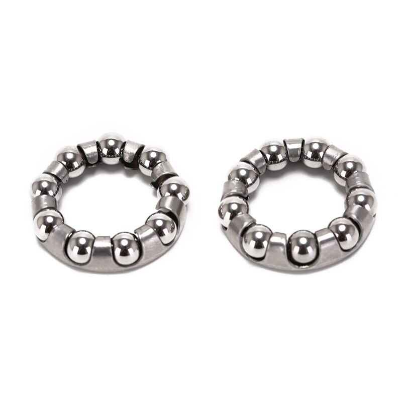 2pcs Bicycle Bearing Bicycle Rear Wheel Axle 1/4 Inch X 9 Ball Bearing Cages Bike Cycling Shafts