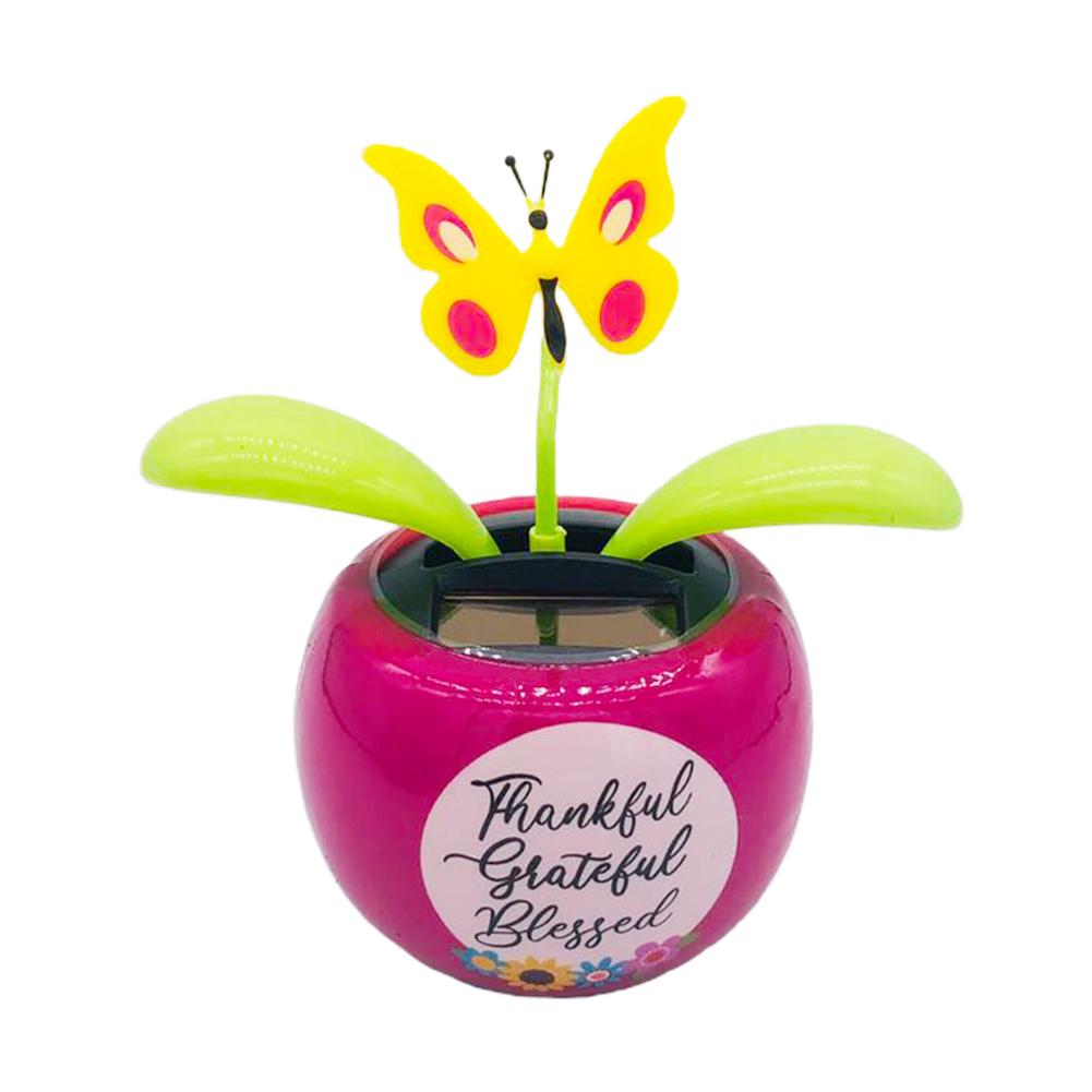 Solar- Tanzen Blume Solar- Blume Auto Innen Ornamente Dekorationen Auto Armaturenbrett Schwingen Spielzeug Auto Dekor freundlicher Spielzeug: D