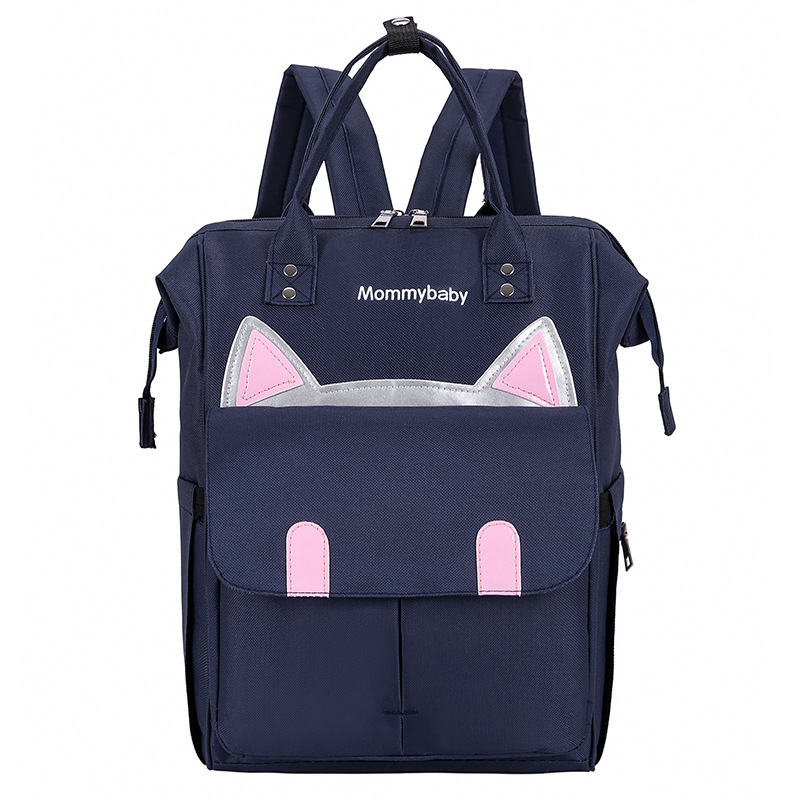 Luiertas Multifunctionele Grote Volume Moeder Moederschap Pakket-Stijl Women's Bag Zwangere Vrouwen Reizen Schouder mother 'S Ba: Cat Blue