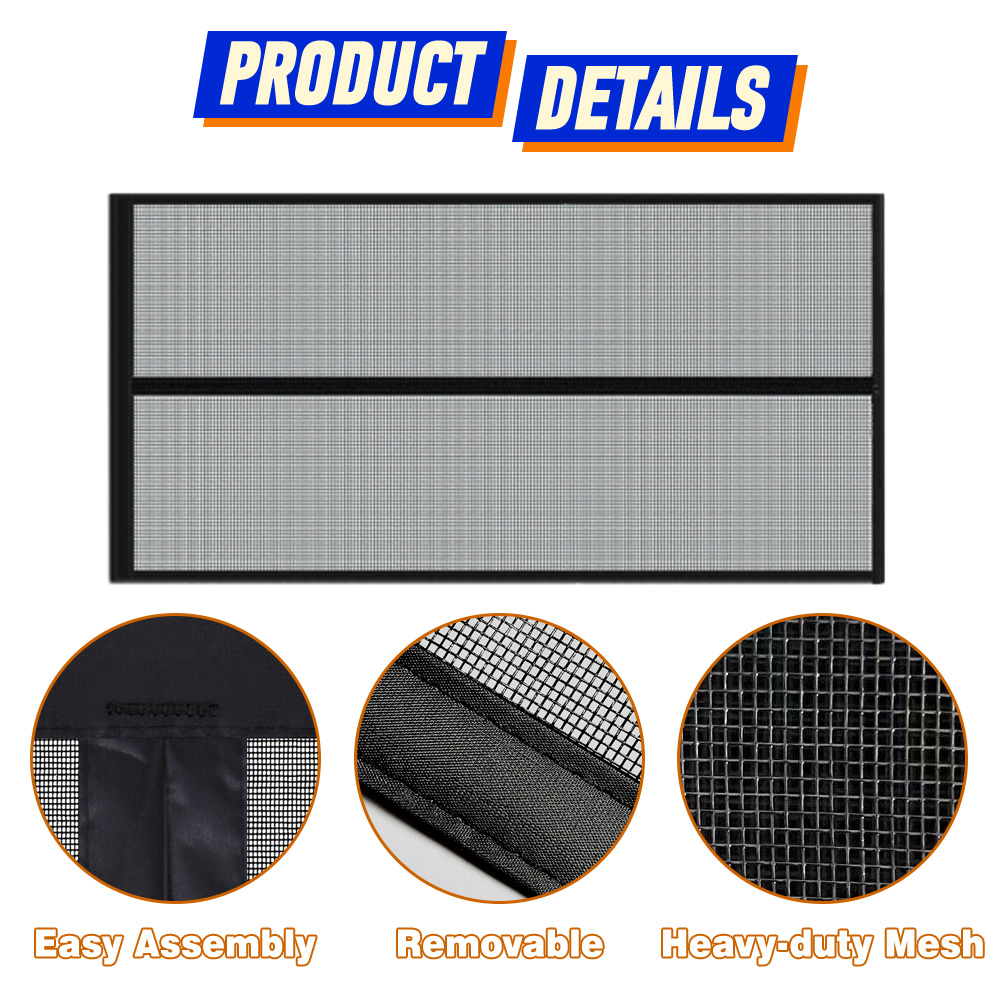 Moustiquaire magnétique pour porte d'entrée de caravane, 85x205cm, pour camping-car, caravane, insectes, voiture